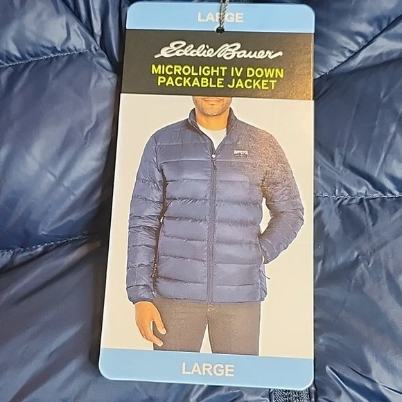 *Eddie Bauer Microlight IV Down Packable Jacket - Picture 5 of 9